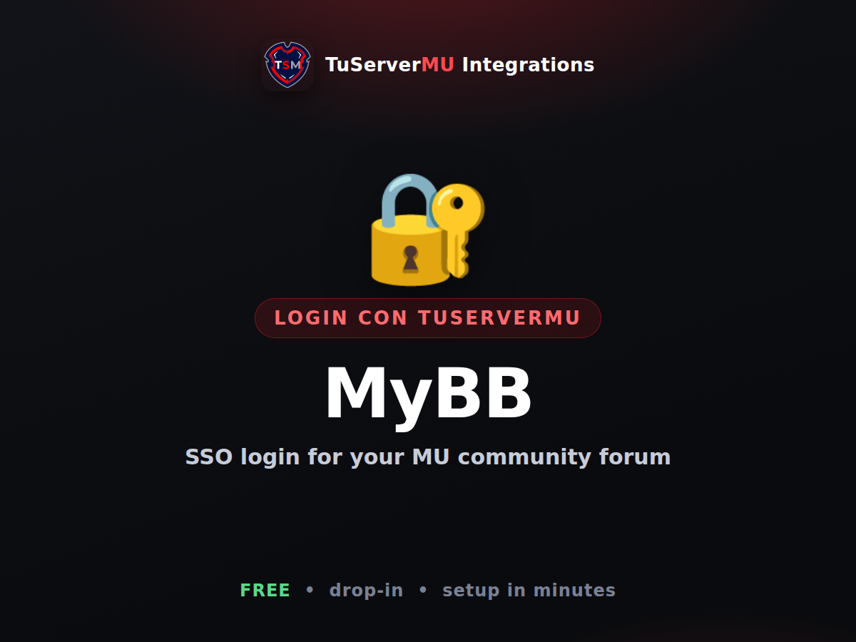 Login con TuServerMU for MyBB